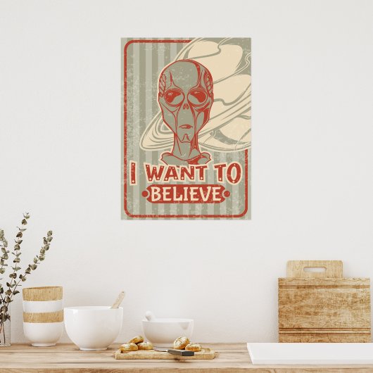 私は信じ ポスター (キッチン)