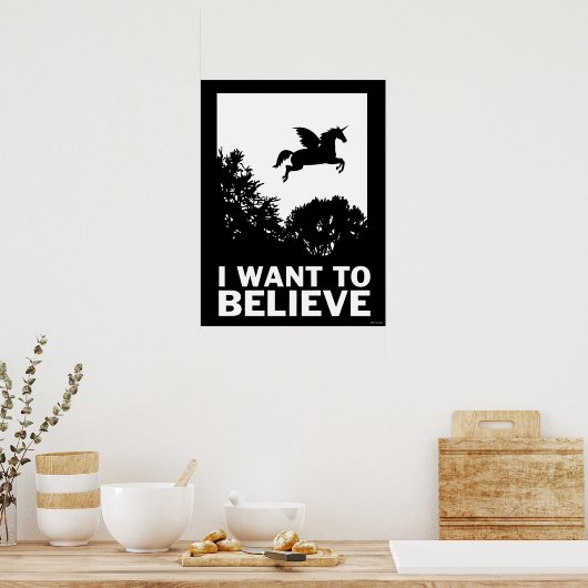 私は信じ ポスター (キッチン)