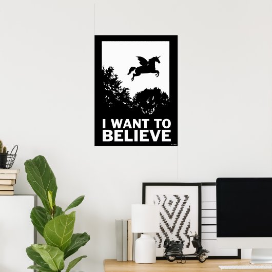 私は信じ ポスター (ホームオフィス)