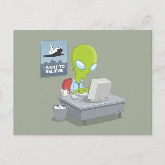 私は信じ ポストカード (正面)