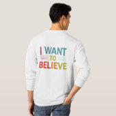 私は信じ Tシャツ (裏面フル)