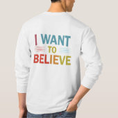 私は信じ Tシャツ (裏面)