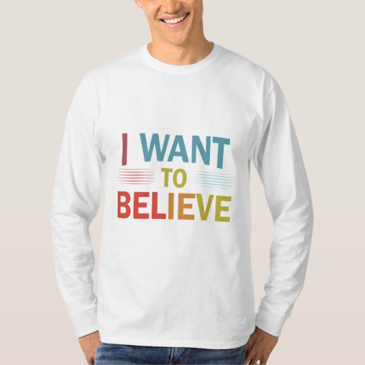 私は信じ Tシャツ (正面)