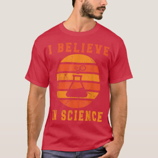 私は信じScの科学ヴィンテージデザイ信じンIで Tシャツ