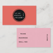 私は信頼によって歩きます 名刺 (正面/裏面)