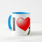 私は修道士のインコを愛します マグカップ (正面左)