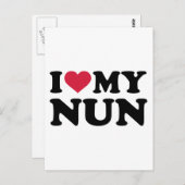私は修道女が大好きです ポストカード (正面/裏面)