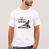 『私は倒れた』タおもしろいワーTシャツ Tシャツ (正面)