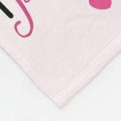 私は借りますキスのかわいい恋人のデザインをできます フリースブランケット (角)