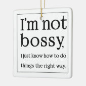 私は偉くない セラミックオーナメント (左)