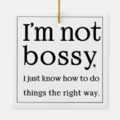 私は偉くない セラミックオーナメント (裏面)