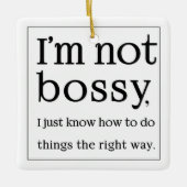 私は偉くない セラミックオーナメント (正面)