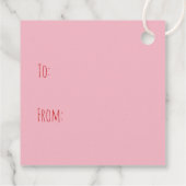 私は偉大なダン犬ピンクの赤を愛している フェイバータグ (裏面)