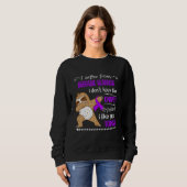 私は偏頭痛に苦しんで元気がない スウェットシャツ (正面フル)