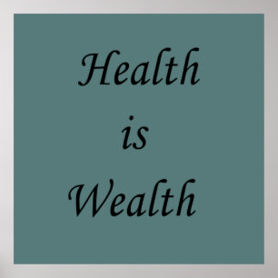 私は健康で豊かなモチベーションだ ポスター