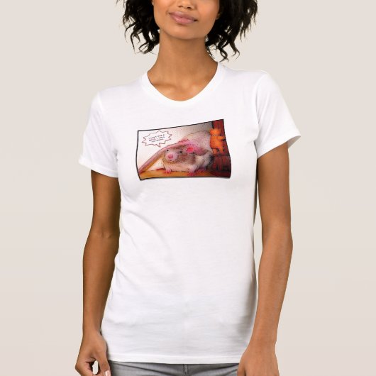 私は健康なラットに…知っています与えません Tシャツ (正面)