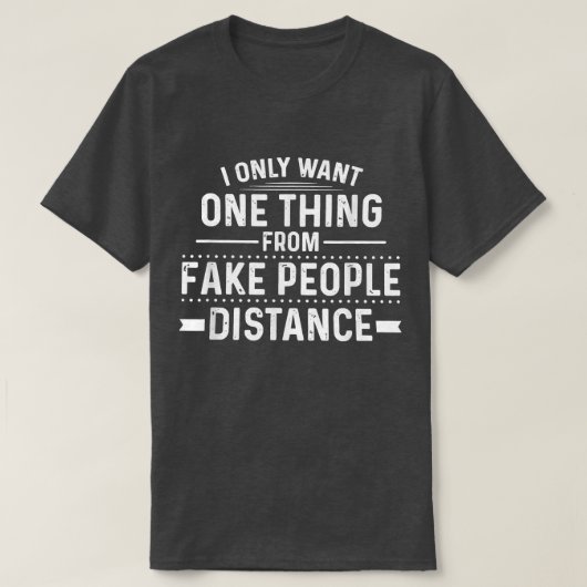 私は偽者から一つだけ欲しい Tシャツ (デザイン正面)