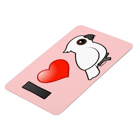 私は傘のコカトオが大好き マグネット (左側)