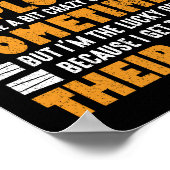 私は働き者誇りを持ったのボスで素晴らしある ポスター (角)