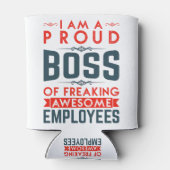 私は働き者誇りを持ったのボスで素晴らしある 缶クーラー (裏面)