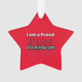 私は働き誇りを持った者のボス素晴らしだ オーナメント (正面)