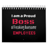 私は働き誇りを持った者のボス素晴らしだ カレンダー (カバー)