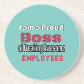 私は働き誇りを持った者のボス素晴らしだ コースター (正面)