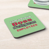 私は働き誇りを持った者のボス素晴らしだ コースター (左側)