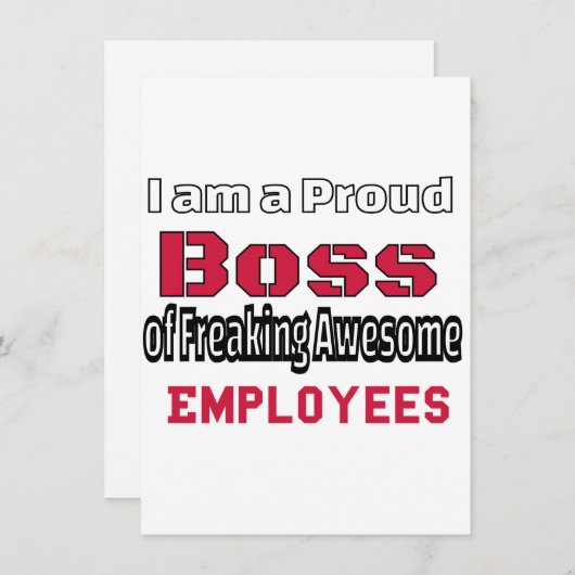 私は働き誇りを持った者のボス素晴らしだ シーズンカード (正面/裏面)