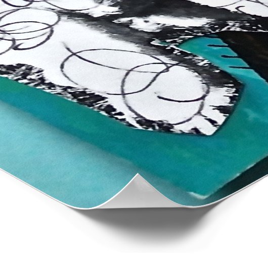 「私は働くつもりはなかった」悪い女の子アートのポスター。 ポスター (角)