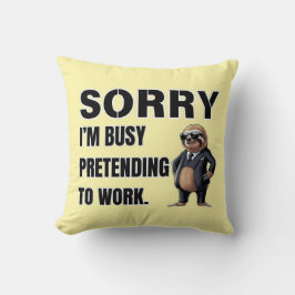 私は働く忙しふりをしている クッション