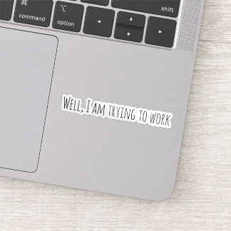 私は働こうとしている シール