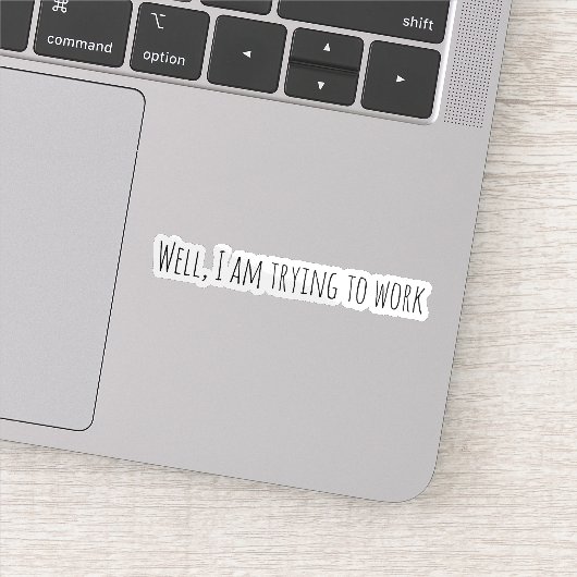 私は働こうとしている シール (詳細)