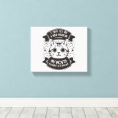 私は優しい人になろうと努力する キャンバスプリント (インサイチュ (ウッドフロア))