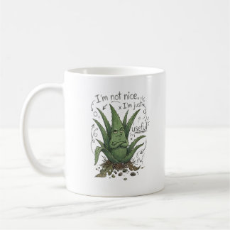 私は優しくない、ただ役に立つだけ - 面白い植物のユーモア コーヒーマグカップ