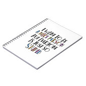 「私は優しくなりたいけど、みんな本当に馬鹿なんだ」 ノートブック (左側)