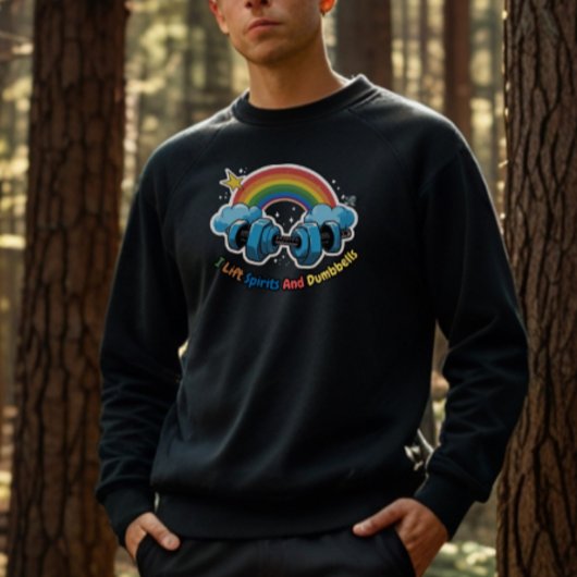 私は元気とダンベルを持ち上げる | 男子Tシャツ トライブレンドＴシャツ