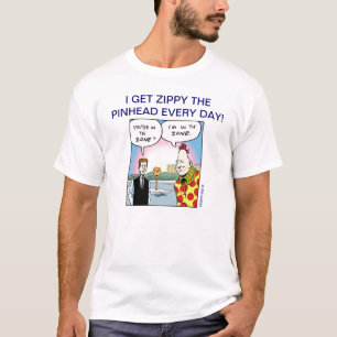 私は元気ピンの頭を毎日得ます! (7) Tシャツ