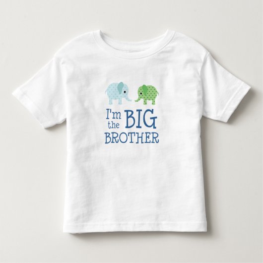私は兄かわいい象の子供たち トドラーTシャツ (正面)