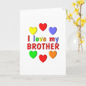 私は兄を愛している カード (黄色い花)