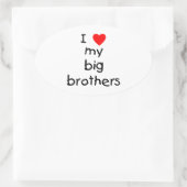 私は兄を愛している 楕円形シール (バッグ)