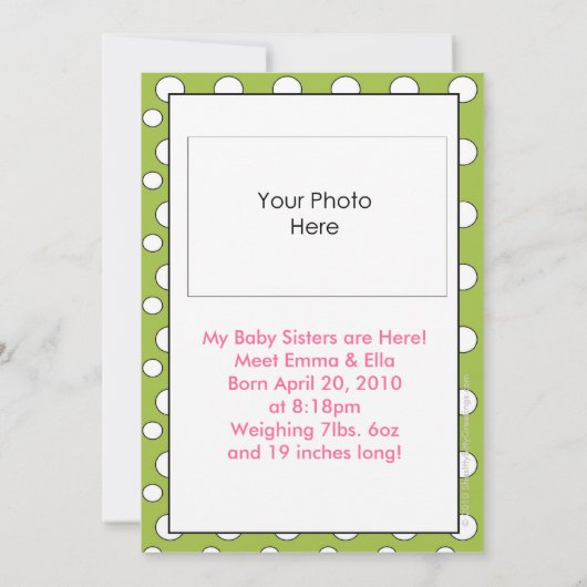 私は兄弟です 案内状 (裏面)