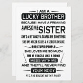 私は兄弟にとって幸運な兄弟のクリスマスプレゼントだ メニュー (正面/裏面)