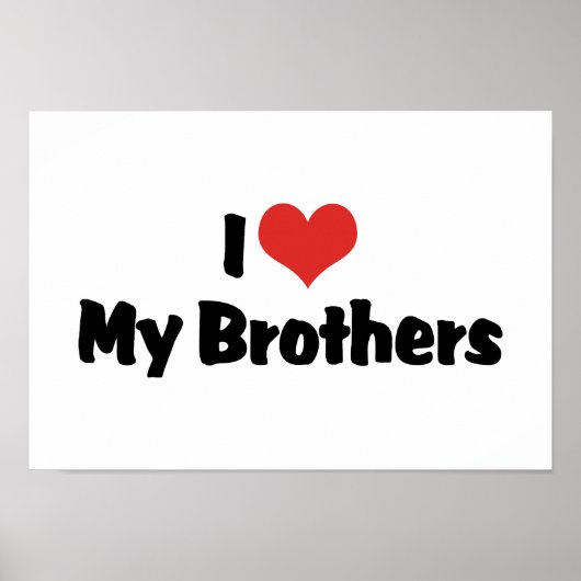 私は兄弟を愛している ポスター (正面)
