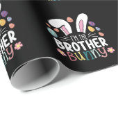 私は兄弟バニー・イースターの家族のマッチング ラッピングペーパー (ロールコーナー)