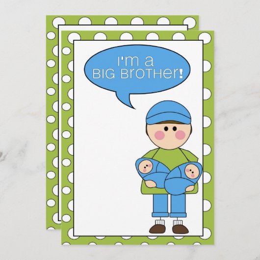 私は兄弟発表だ 案内状 (正面/裏面)