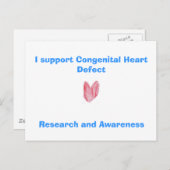 私は先天的ハート欠陥研究… ポストカード (正面/裏面)