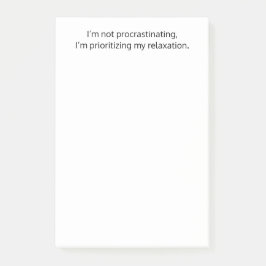 私は先延ばしではない、ウィットおもしろい、カスタム ポストイット