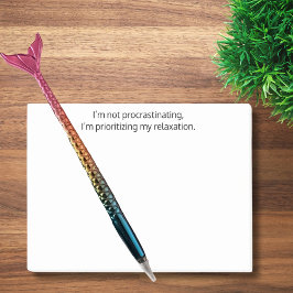 私は先延ばしではない、ウィットおもしろい、カスタム ポストイット