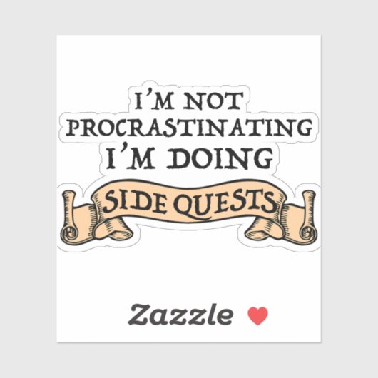 私は先延ばしではない – 私はサイドクエストをしている シール (シート)